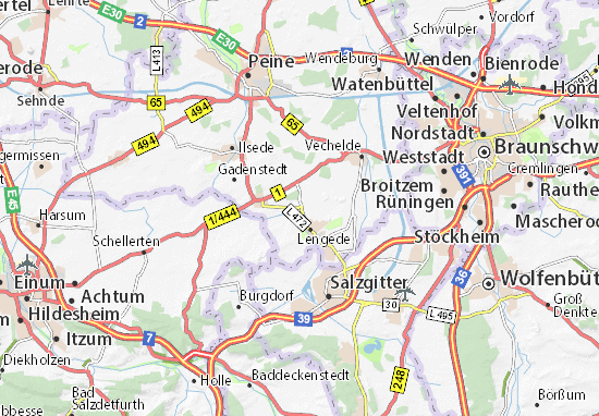 Karte Stadtplan Klein Lafferde