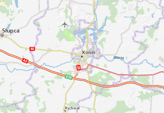 Karte Stadtplan Konin