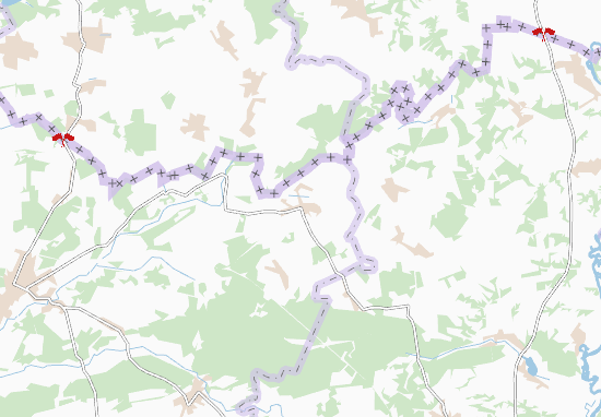 Karte Stadtplan Kostobobriv