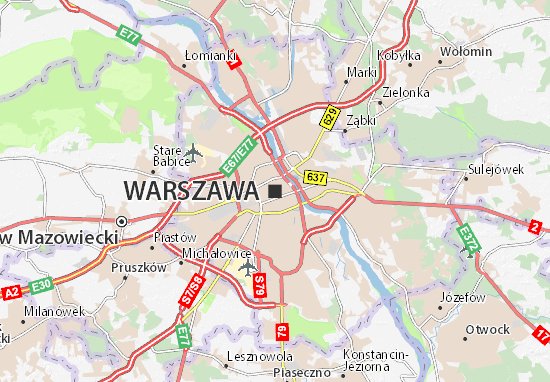 Mapa Warszawa