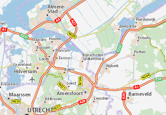 Kaart Plattegrond Spakenburg