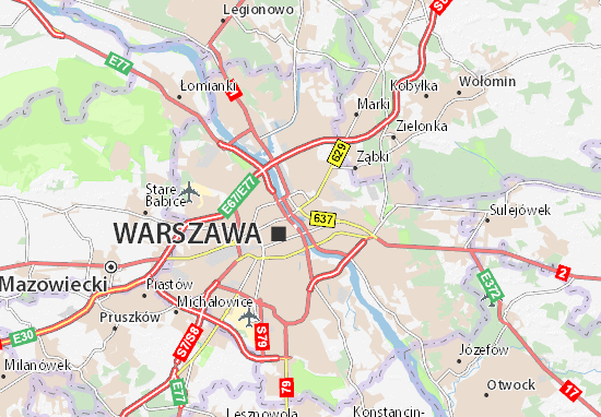 Mapa Michelin Praga Polnoc Plan Praga Polnoc Viamichelin