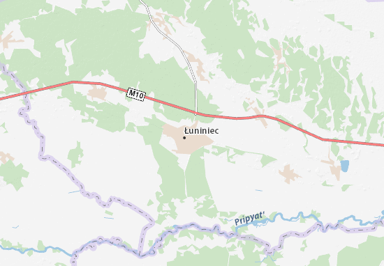 Kaart Plattegrond Łuniniec