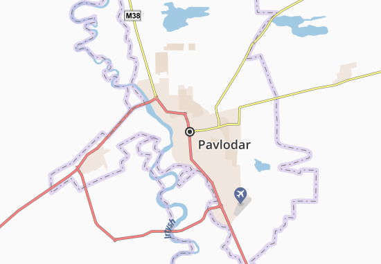 Carte-Plan Pavlodar
