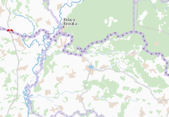 Karte Stadtplan Znob-Trubchevs&#x27;ka