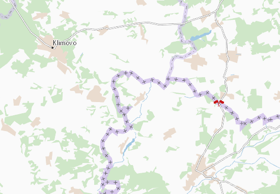 Kaart Plattegrond Tymonovychi