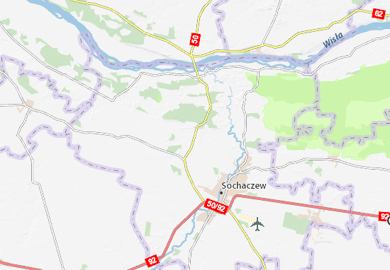 Karte Stadtplan Młodzieszyn