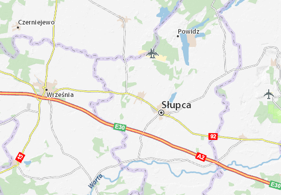 Karte Stadtplan Strzałkowo
