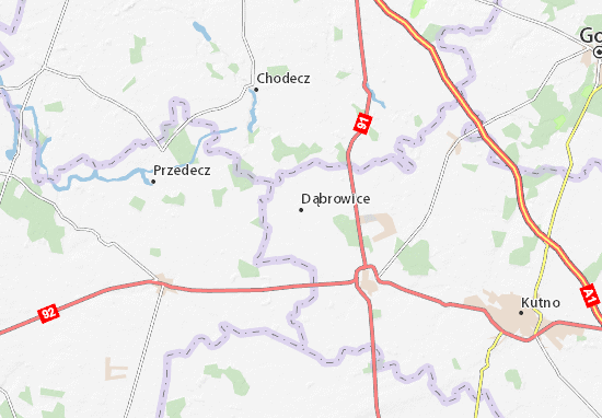 Mapa Dąbrowice
