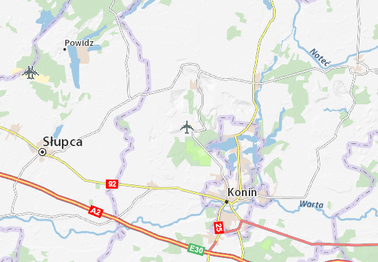 Kaart Plattegrond Kazimierz Biskupi