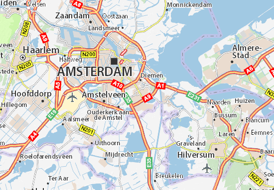 Kaart Plattegrond Amsterdam Zuidoost