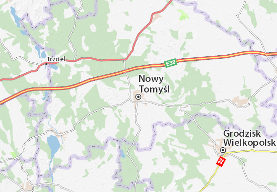 Karte Stadtplan Nowy Tomyśl