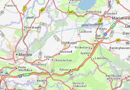 Mapa Plano Stadthagen