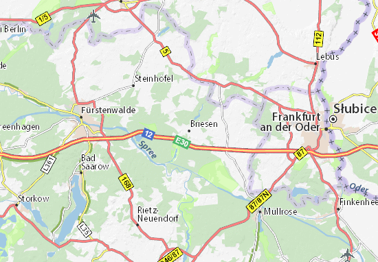 Karte Stadtplan Briesen