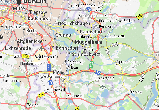 Karte Stadtplan Wernsdorf