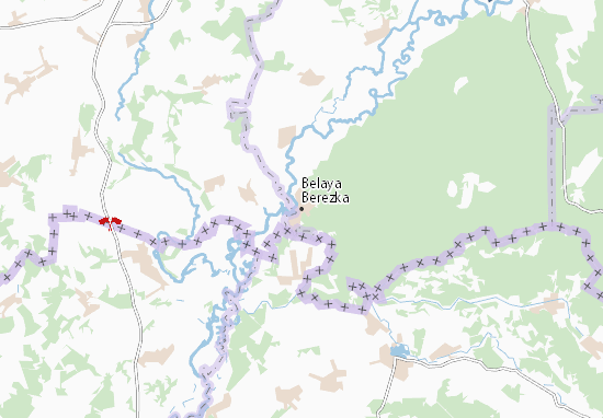 Karte Stadtplan Belaya Berezka