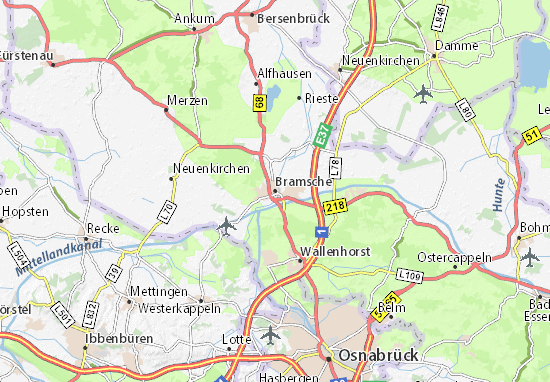 Karte Stadtplan Bramsche