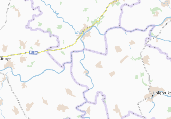 Karte Stadtplan Voyskovaya Kazinka