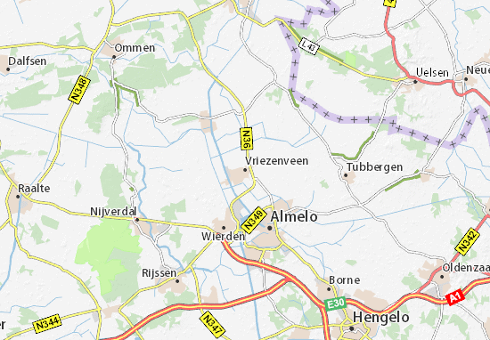 Karte Stadtplan Vriezenveen