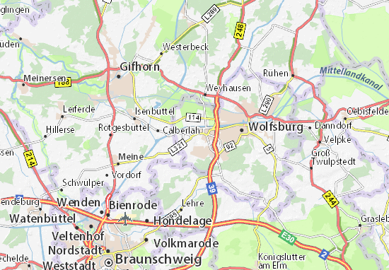 Kaart Plattegrond Sülfeld