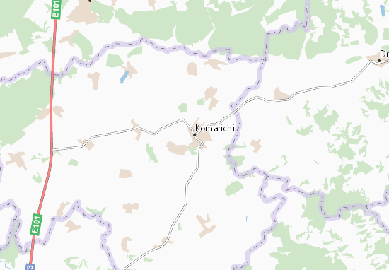 Karte Stadtplan Komarichi