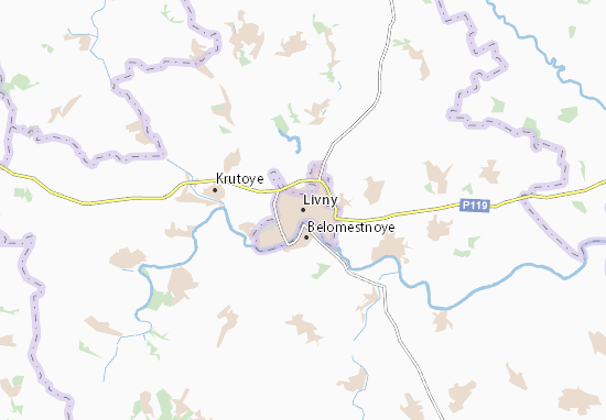 Karte Stadtplan Livny