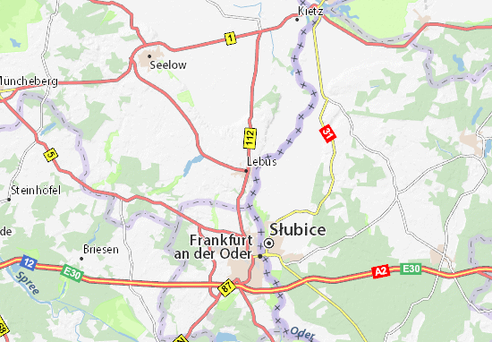 Karte Stadtplan Lebus
