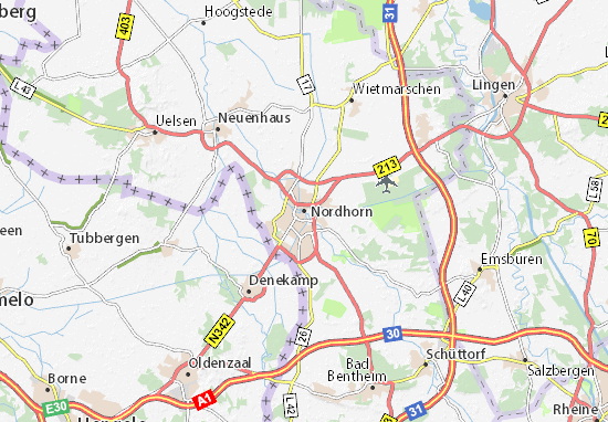 Karte Stadtplan Nordhorn