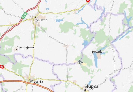 Karte Stadtplan Witkowo