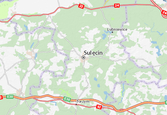 Mapa Plano Sulęcin