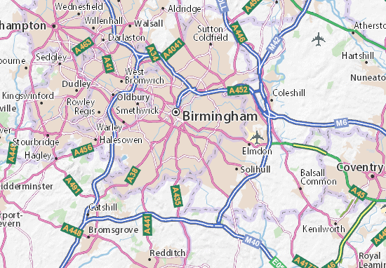 Mapa Birmingham