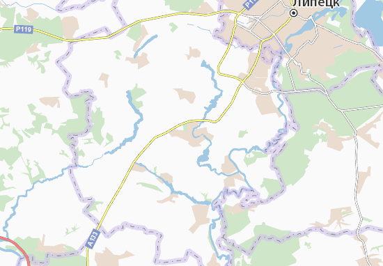 Kaart Plattegrond Borinskoye