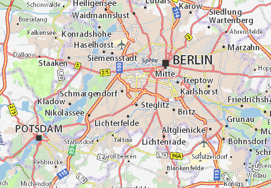 Karte Stadtplan Friedenau