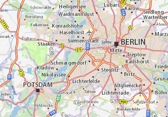 Michelin Landkarte Grunewald Stadtplan Grunewald Viamichelin