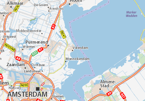 Karte Stadtplan Volendam