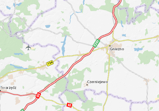 Karte Stadtplan Łubowo
