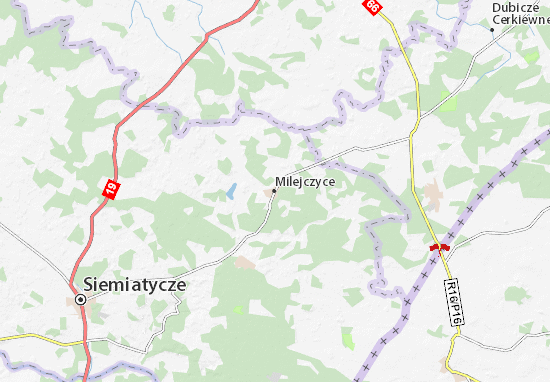 Karte Stadtplan Milejczyce