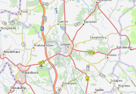 Lingen Map