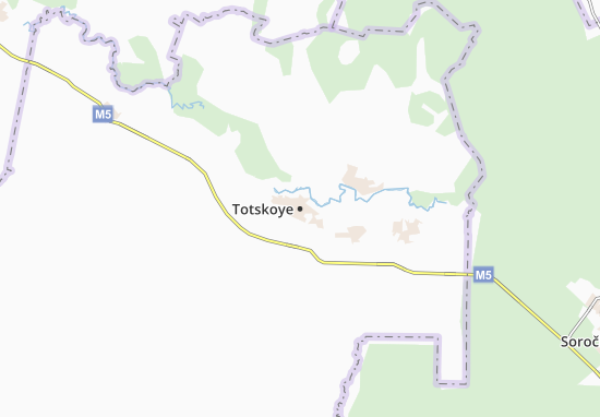 Kaart Plattegrond Totskoye