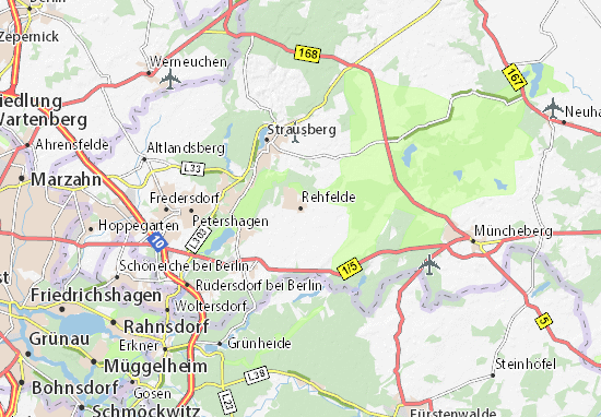 Rehfelde Map
