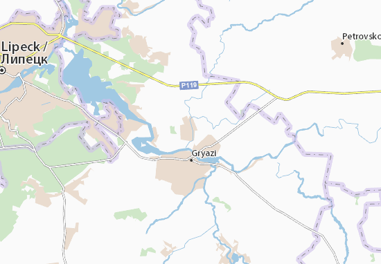 Karte Stadtplan Bol&#x27;shoy Samovets