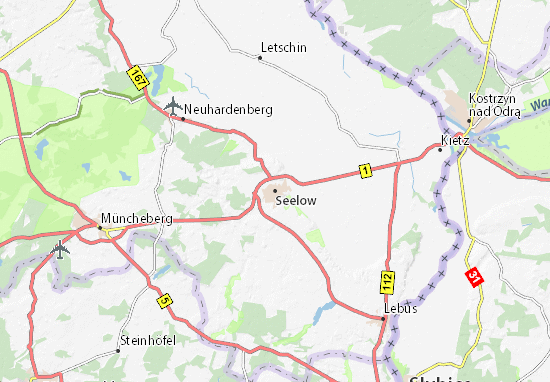 Karte Stadtplan Seelow