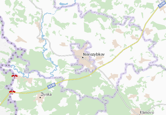 Mapa Novozybkov