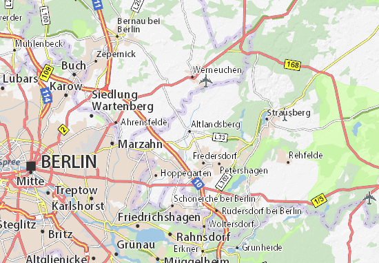 Mapa Plano Altlandsberg