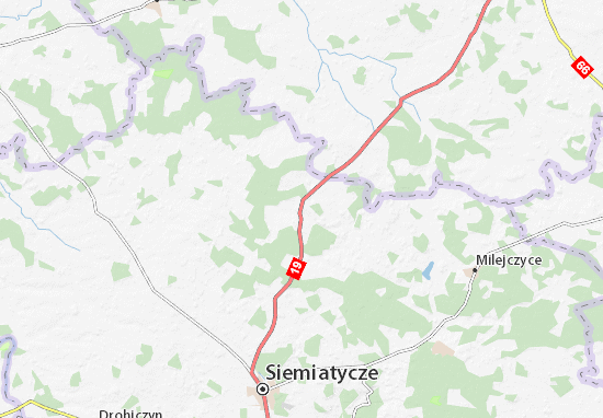 Kaart Plattegrond Dziadkowice