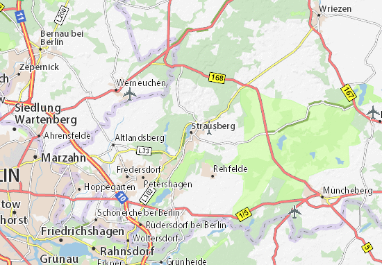 Carte-Plan Strausberg