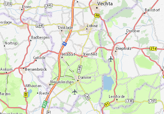 Karte Stadtplan Steinfeld