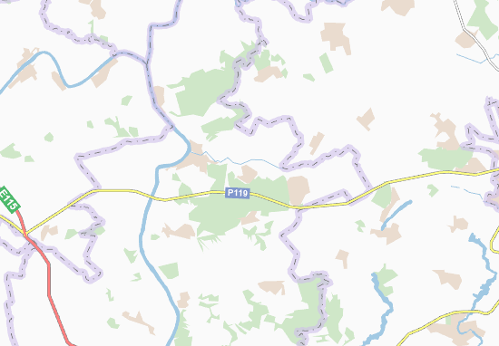 Karte Stadtplan Verkhniy Studenets