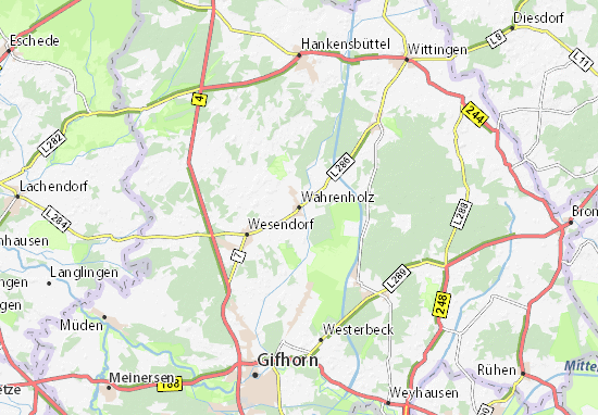 Wahrenholz Map