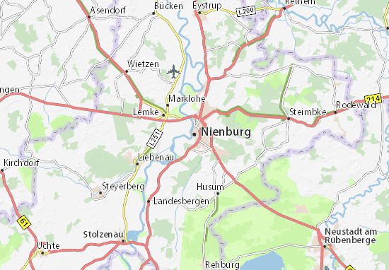 Karte Stadtplan Nienburg